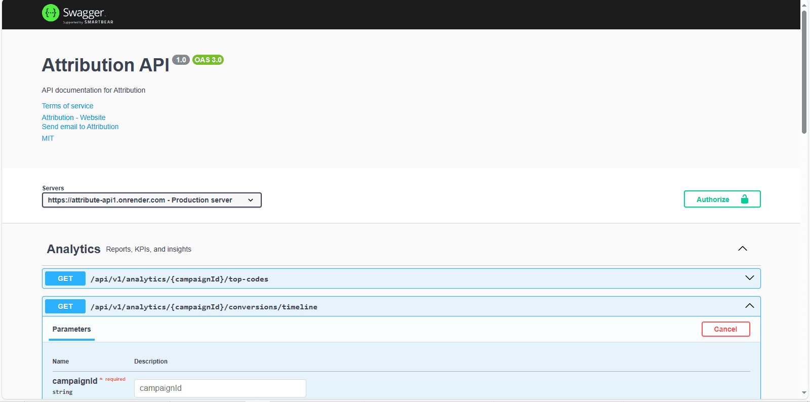 Attribution System Backend cover